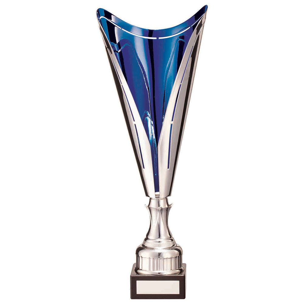 Wave Rider Metal Cup Silver/Blue 340mm
