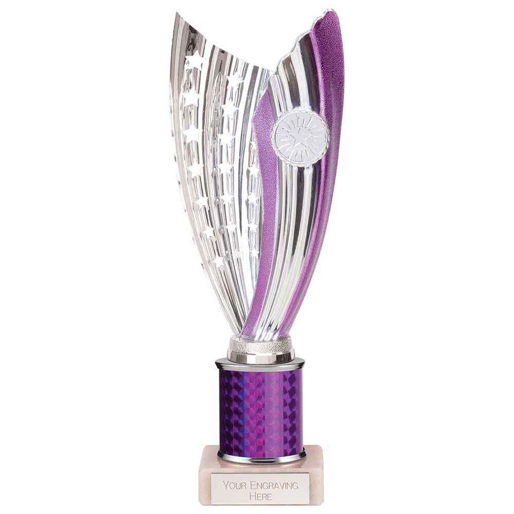 Glamstar Plastic Trophy Purple 240mm