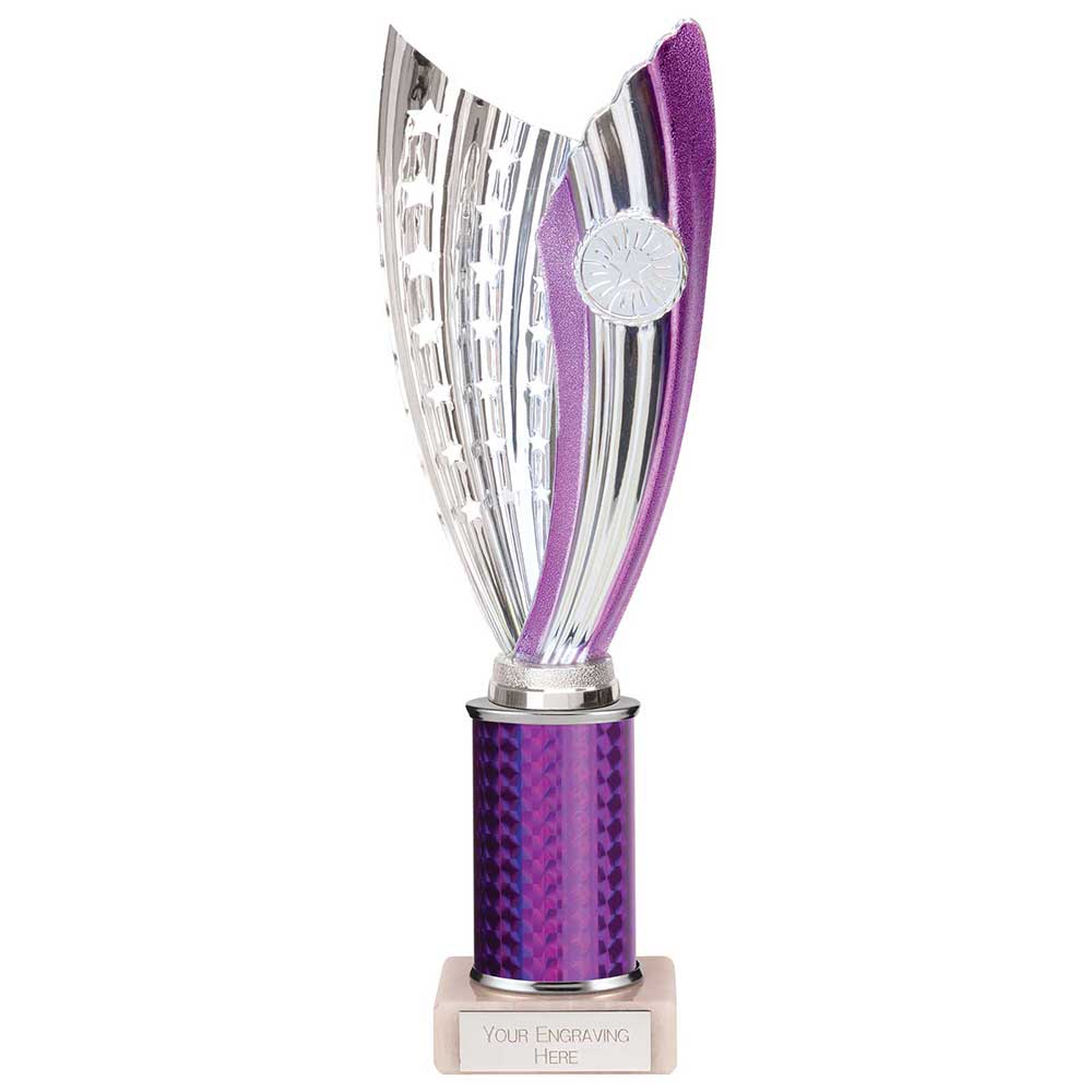 Glamstar Plastic Trophy Purple 290mm