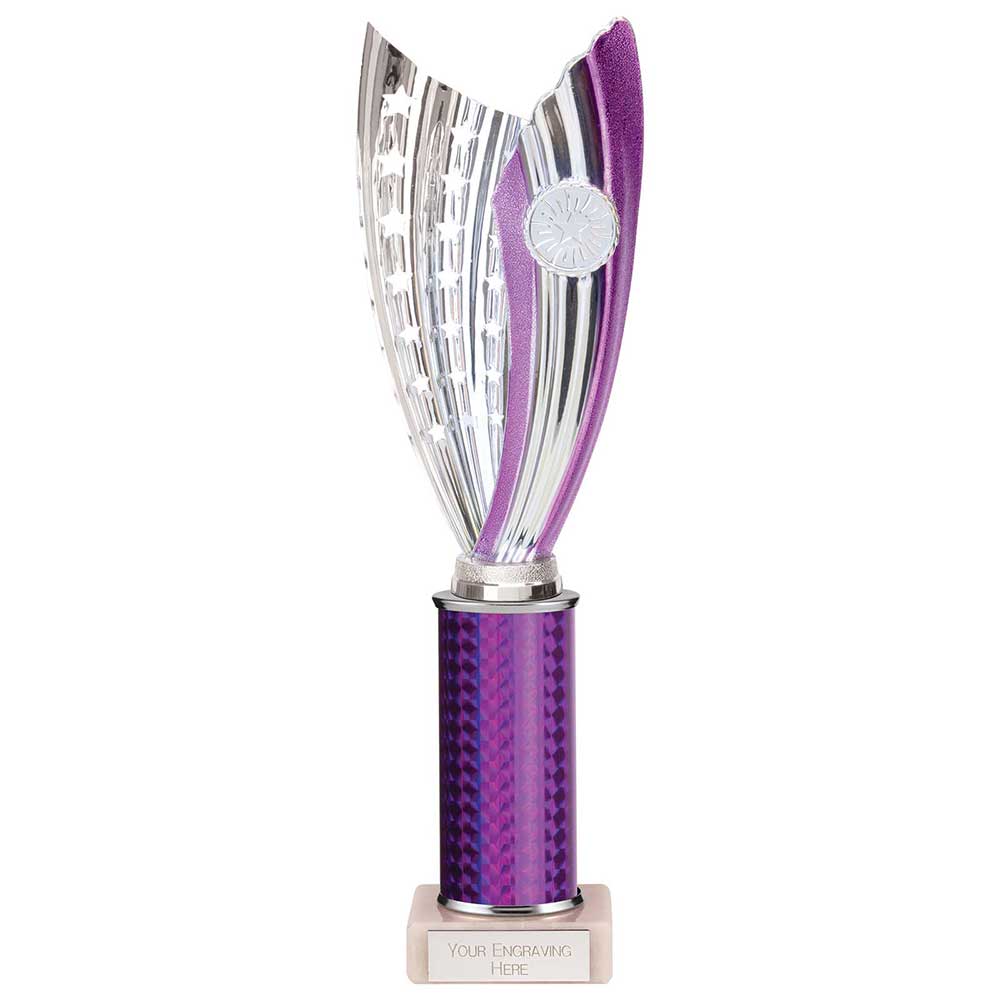 Glamstar Plastic Trophy Purple 315mm