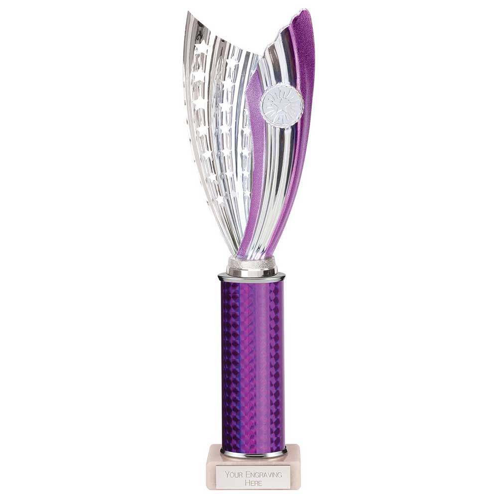 Glamstar Plastic Trophy Purple 340mm