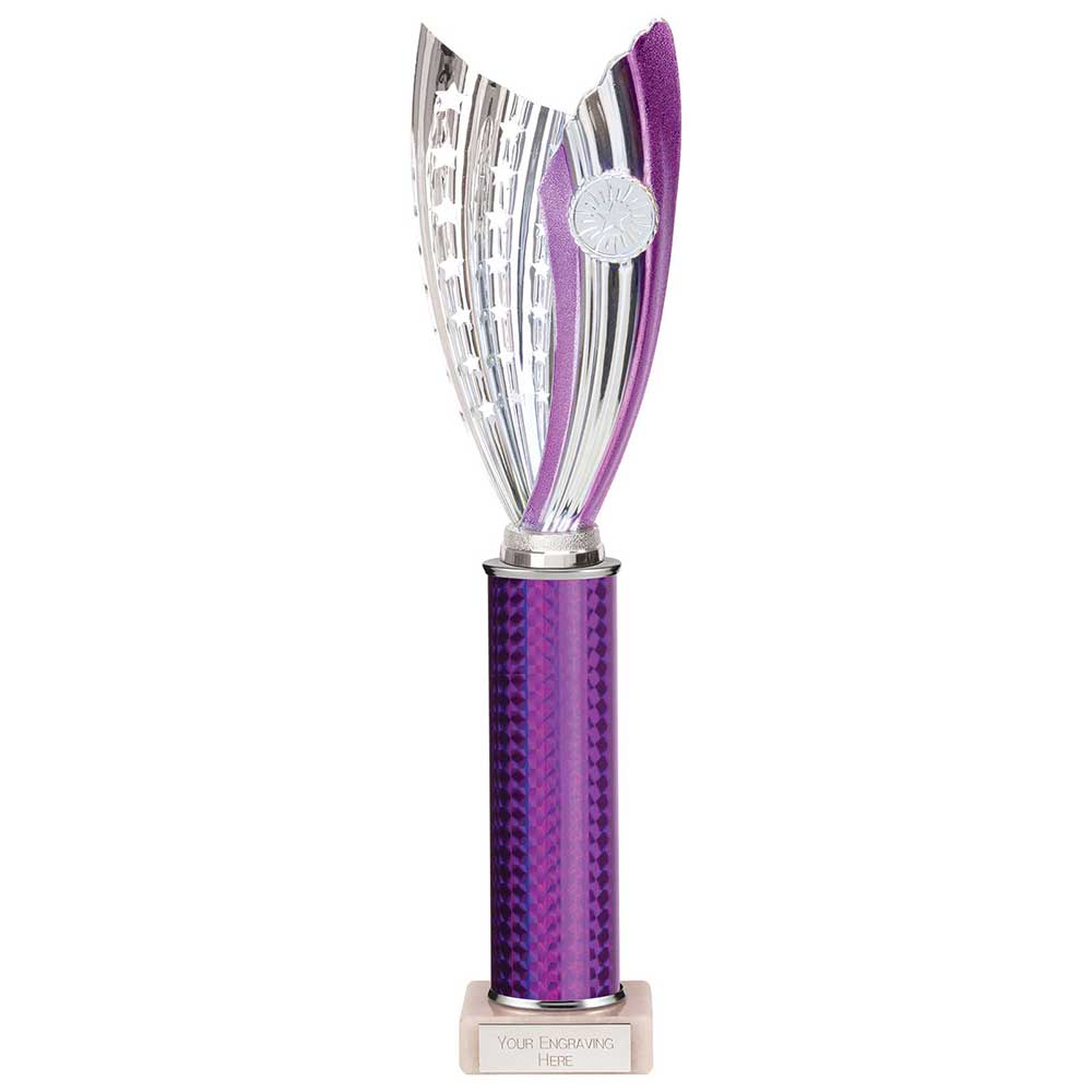 Glamstar Plastic Trophy Purple 365mm