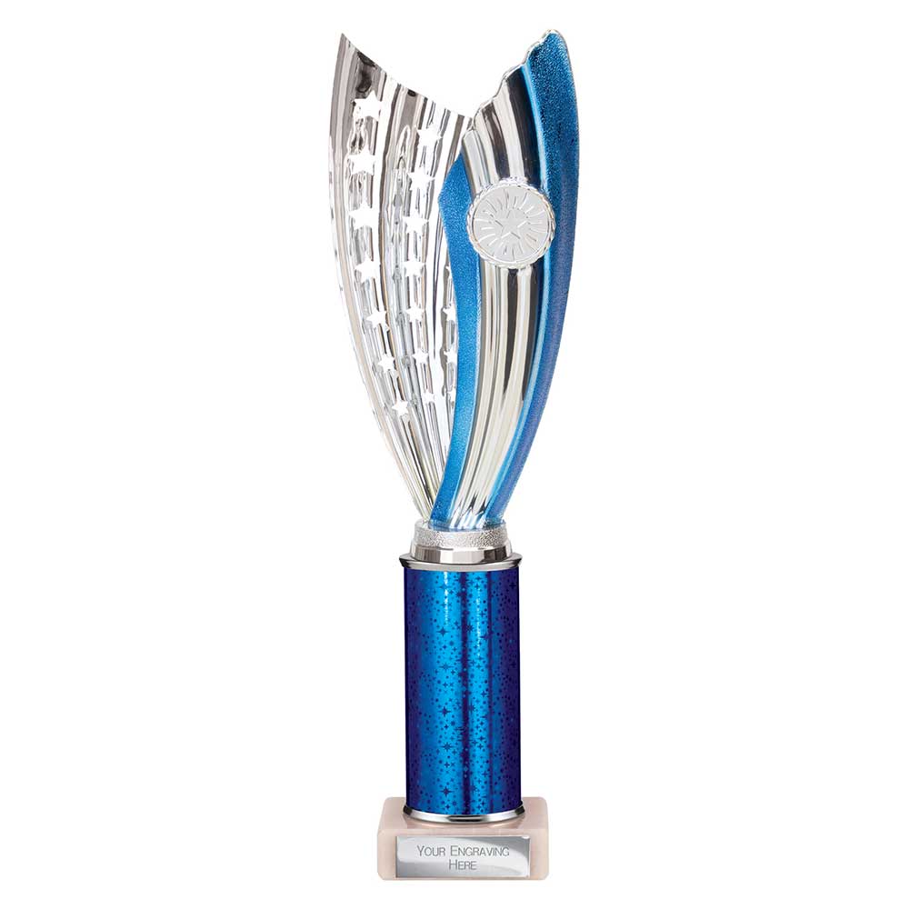 Glamstar Plastic Trophy Blue 340mm