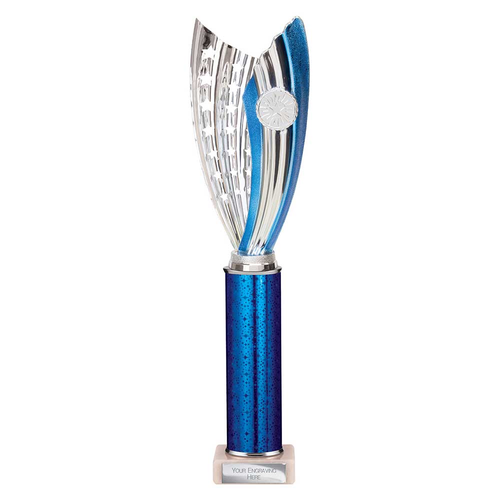 Glamstar Plastic Trophy Blue 390mm