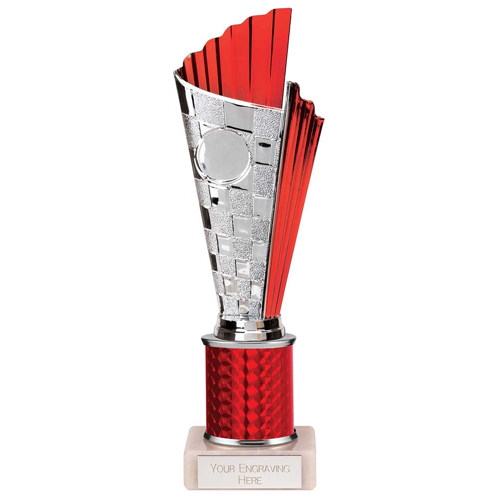 Flash Plastic Trophy Red 220mm
