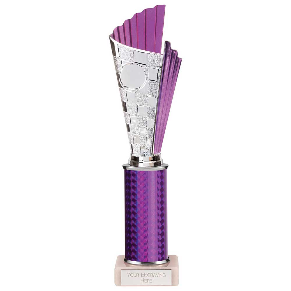 Flash Plastic Trophy Purple 295mm
