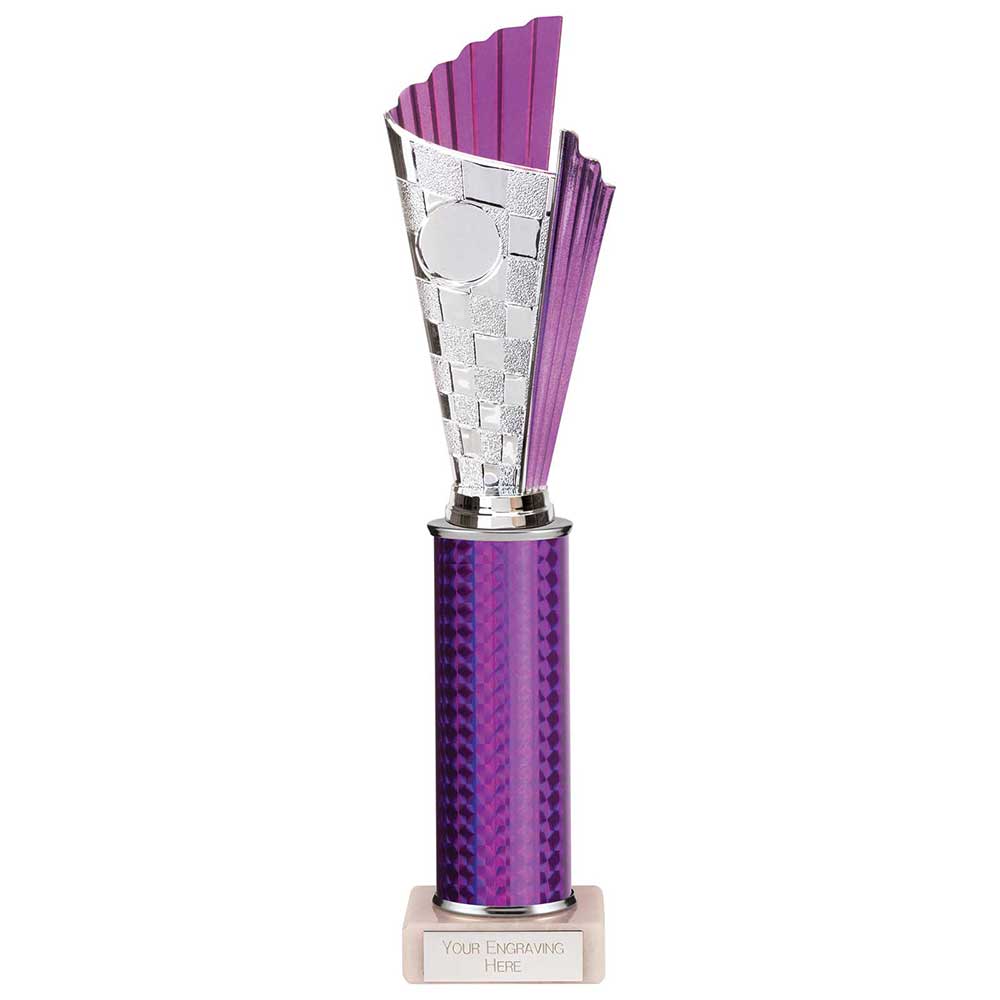 Flash Plastic Trophy Purple 320mm