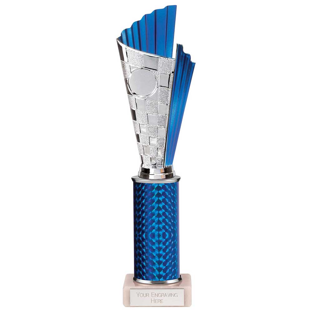 Flash Plastic Trophy Blue 295mm