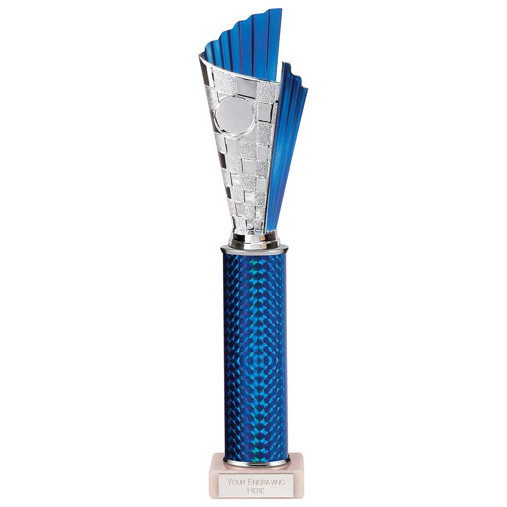 Flash Plastic Trophy Blue 345mm