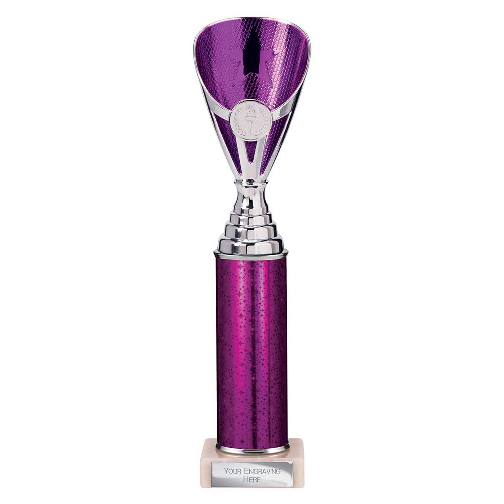Rising Stars Plastic Trophy Purple 305mm
