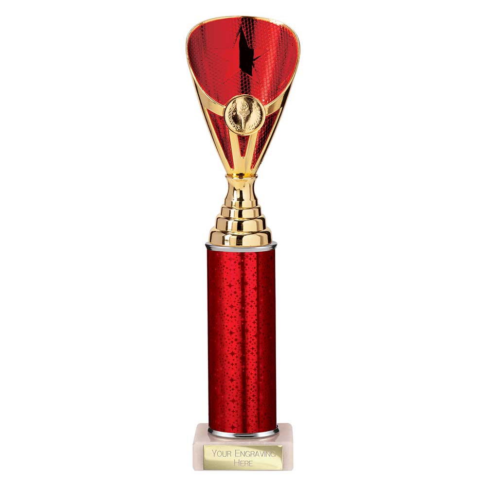 Rising Stars Plastic Trophy Red 305mm