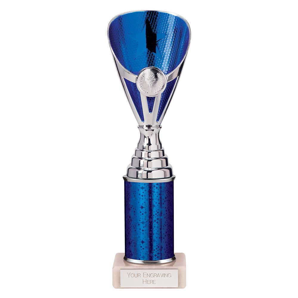 Rising Stars Plastic Trophy Blue 255mm