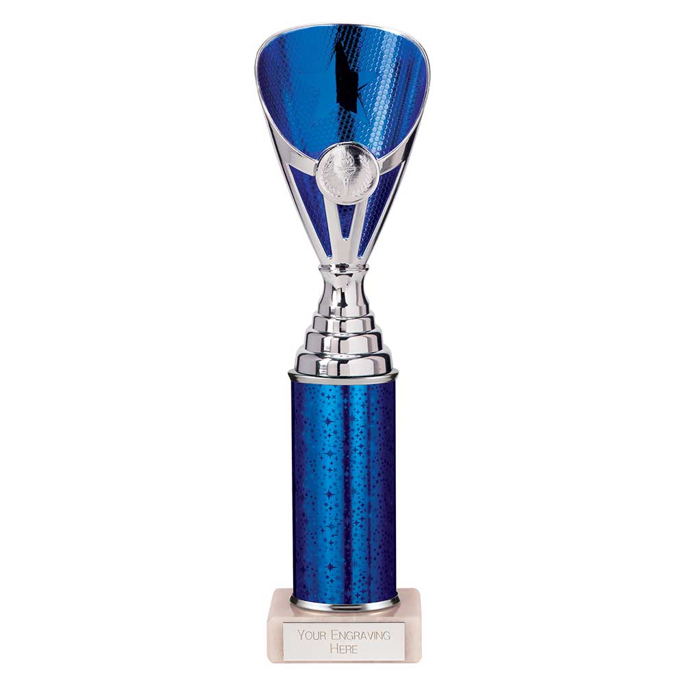 Rising Stars Plastic Trophy Blue 280mm