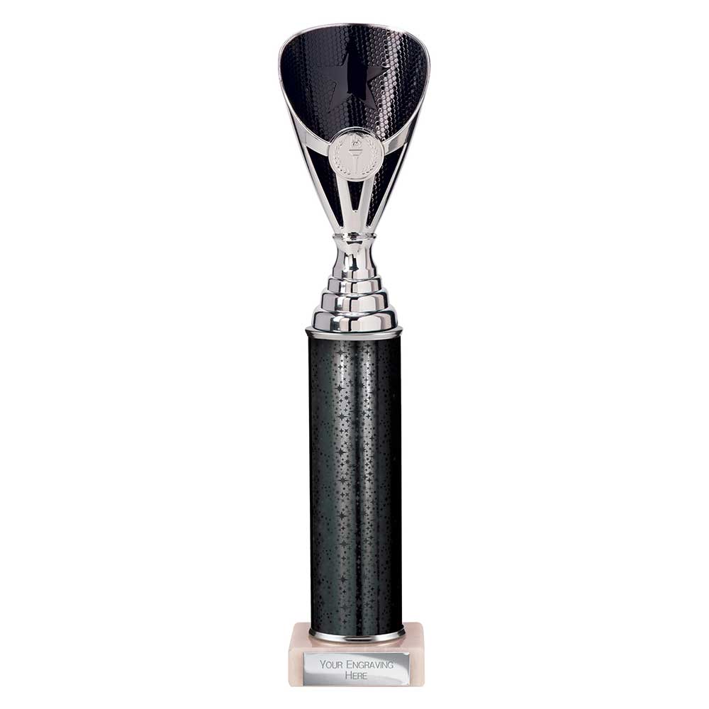 Rising Stars Plastic Trophy Black 330mm