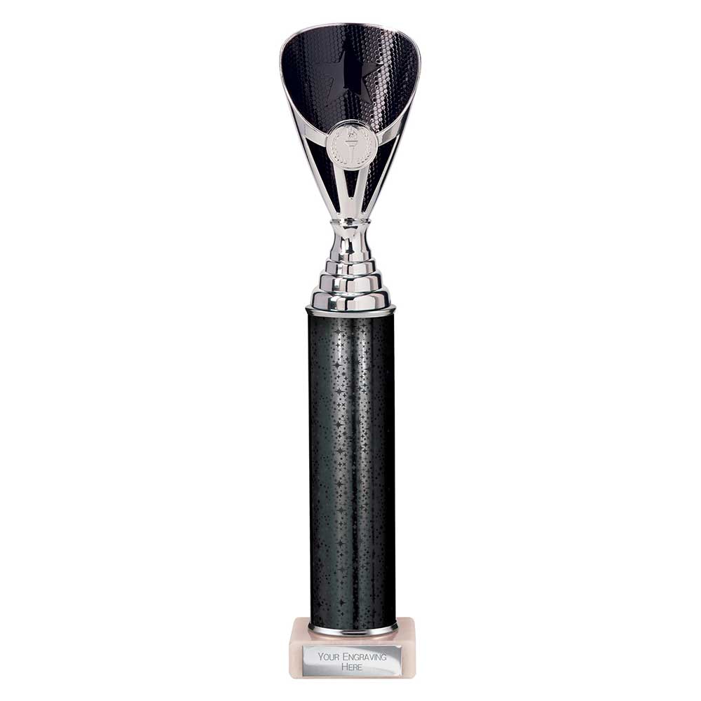 Rising Stars Plastic Trophy Black 355mm