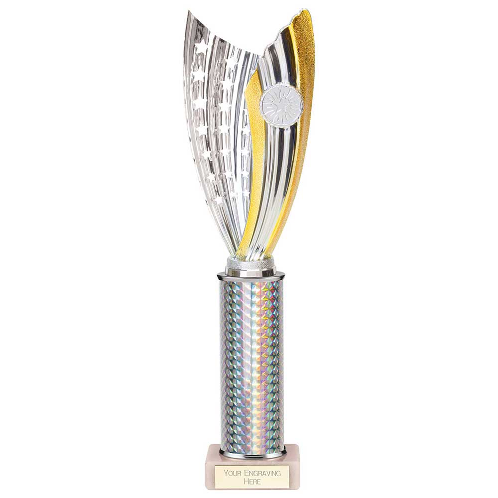 Glamstar Plastic Trophy Silver 340mm