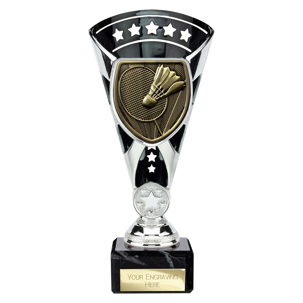 Cobra Star Cup Badminton Silver & Black 210mm