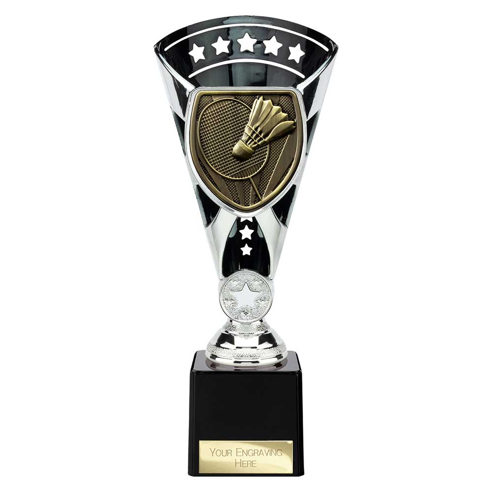 Cobra Star Cup Badminton Silver & Black 230mm