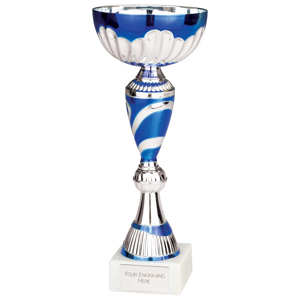 Omega Cup Silver & Blue 200mm