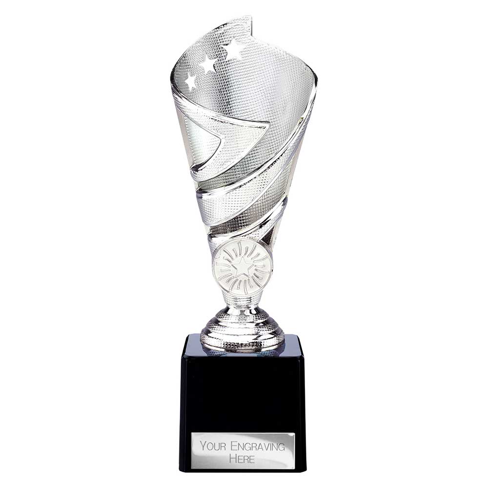 Hurricane Multisport Plastic Cup Silver 200mm