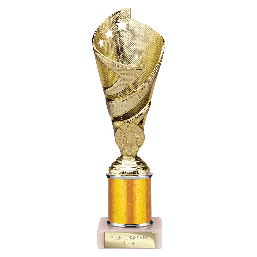 Hurricane Multisport Plastic Tube Cup Gold 225mm