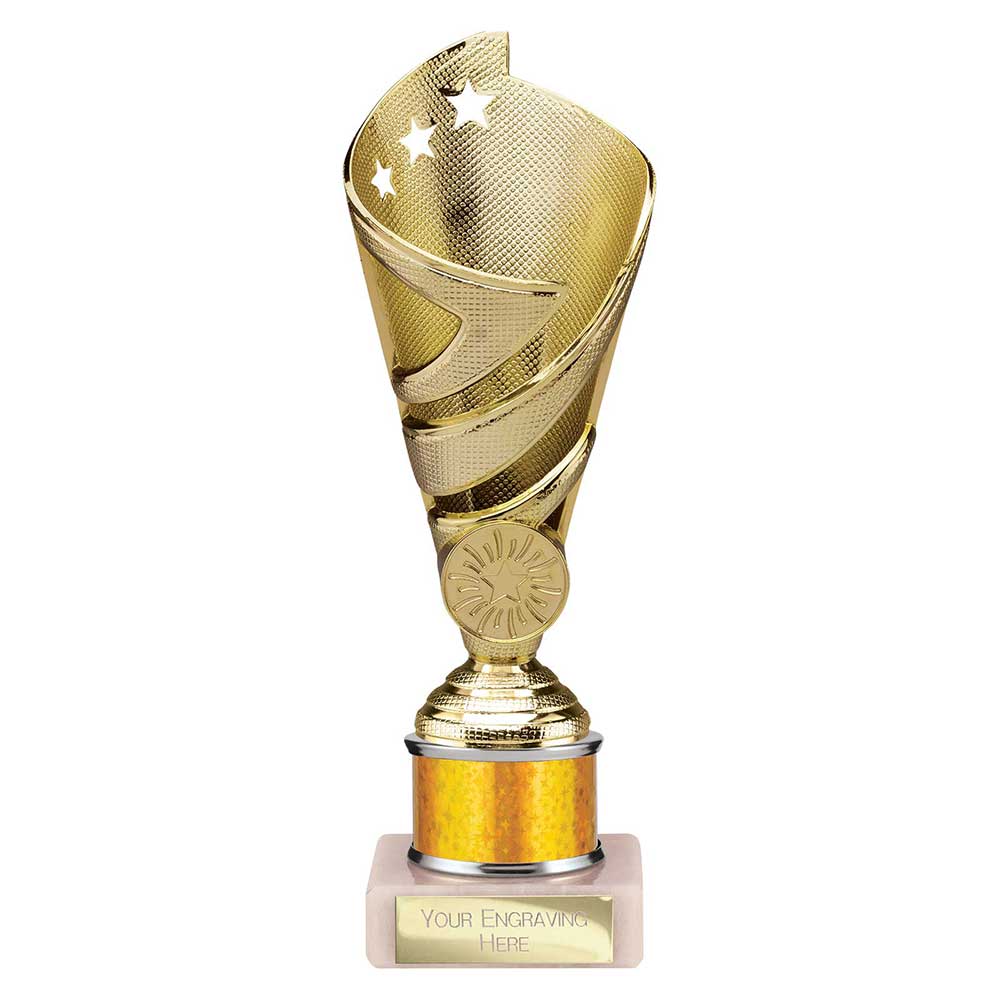 Hurricane Multisport Plastic Tube Cup Gold 200mm