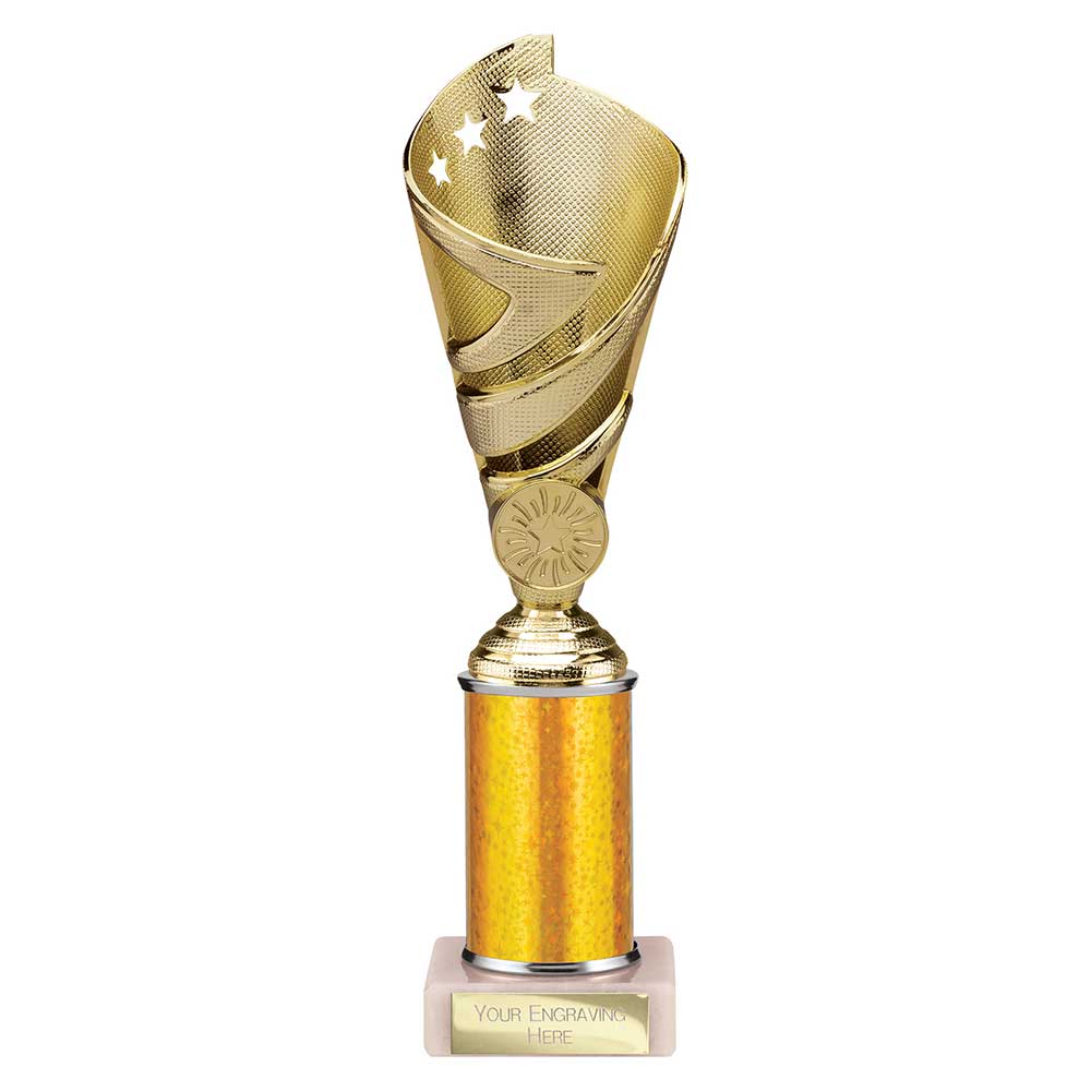 Hurricane Multisport Plastic Tube Cup Gold 275mm