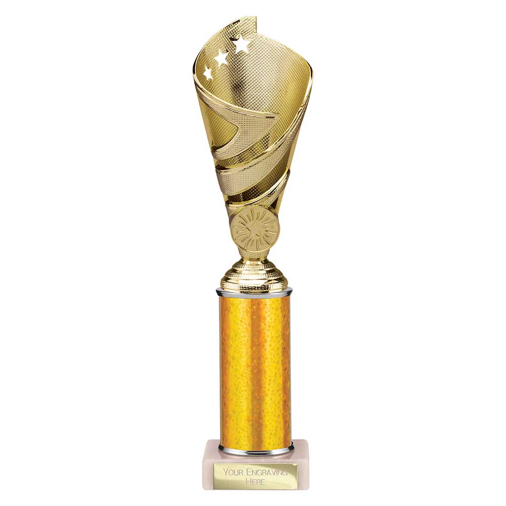 Hurricane Multisport Plastic Tube Cup Gold 300mm