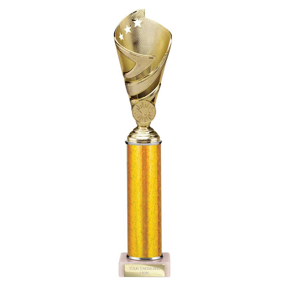 Hurricane Multisport Plastic Tube Cup Gold 325mm