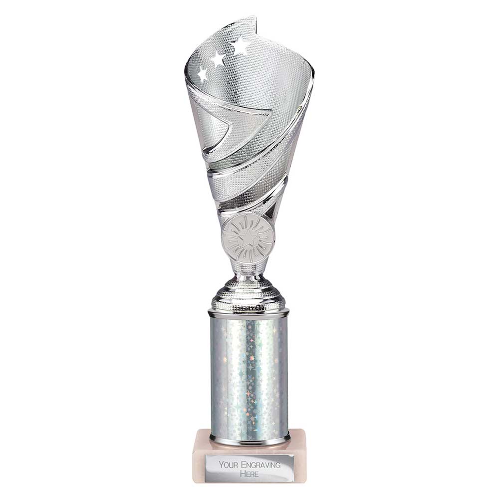 Hurricane Multisport Plastic Tube Cup Silver 250mm