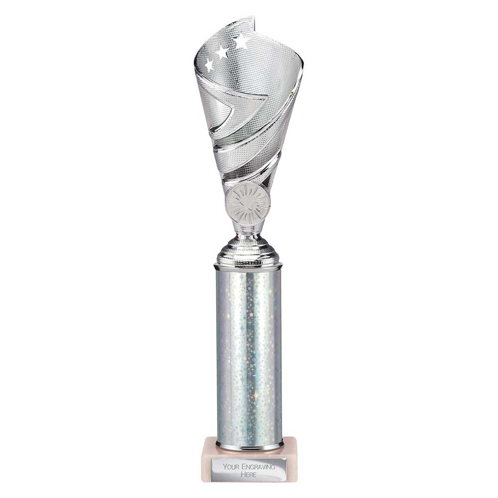 Hurricane Multisport Plastic Tube Cup Silver 300mm