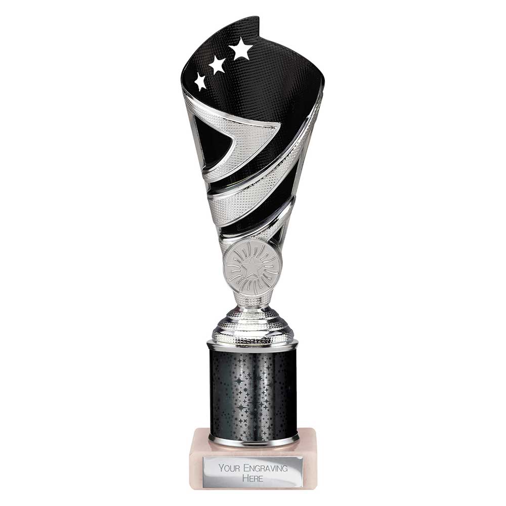 Hurricane Multisport Plastic Tube Cup Silver & Black 225mm