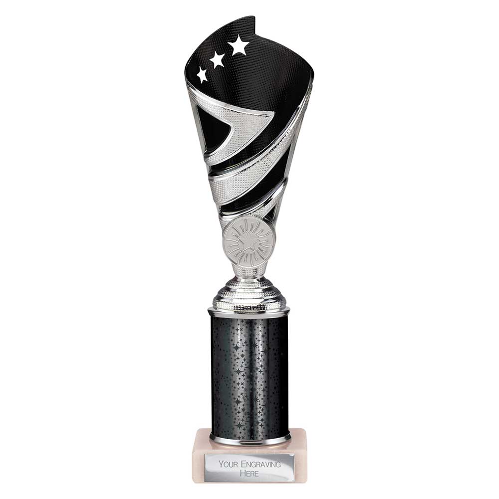 Hurricane Multisport Plastic Tube Cup Silver & Black 250mm