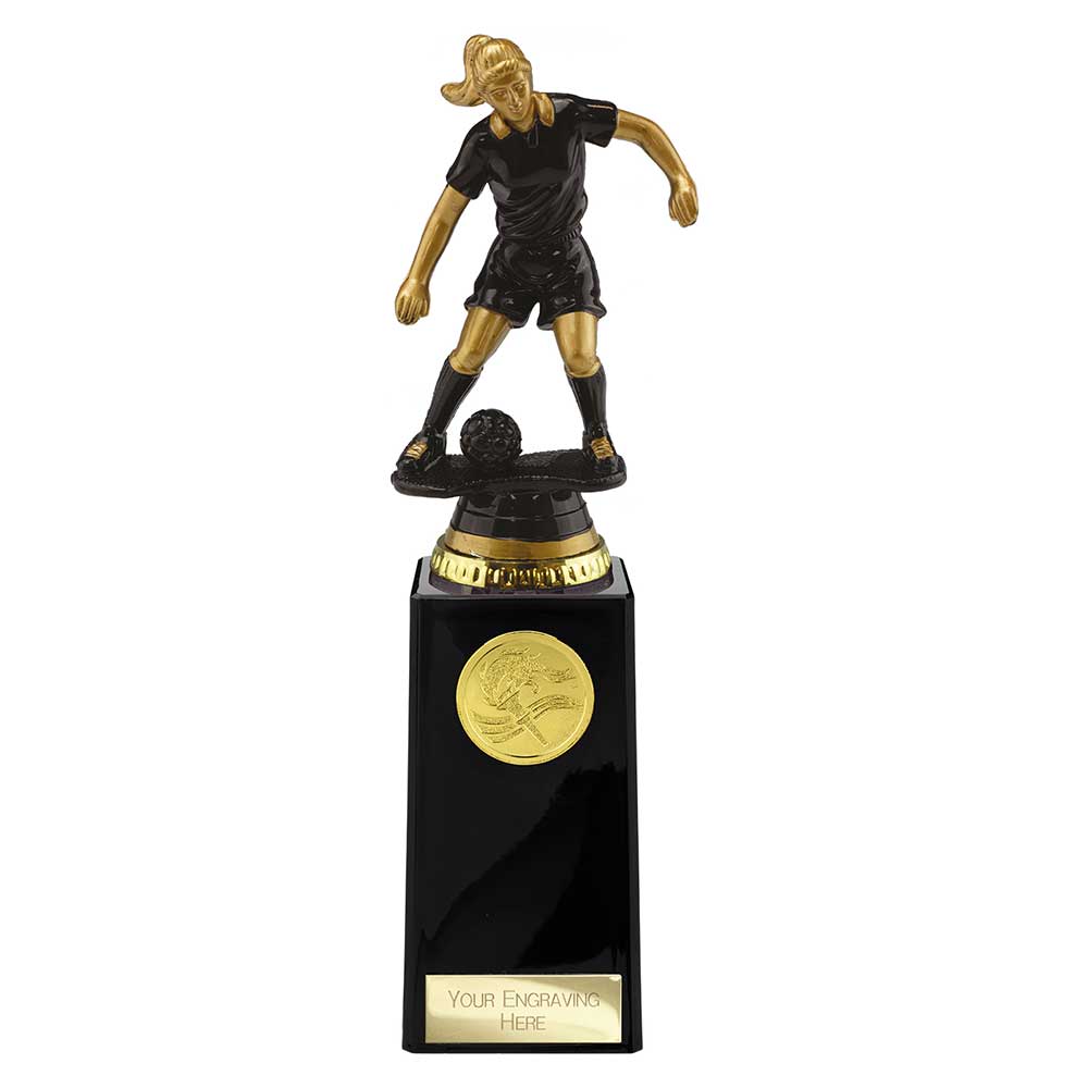 Cyclone Football Player Female Black & Gold 230mm