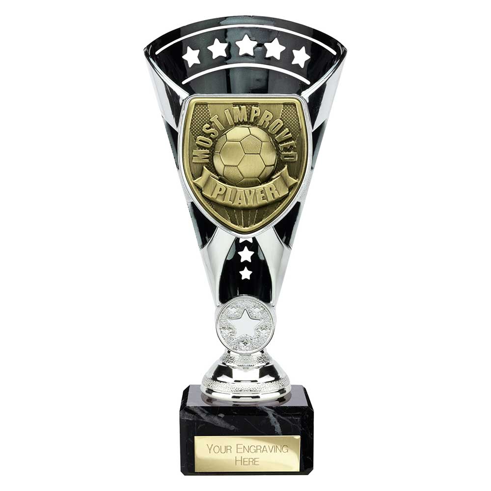 Cobra Star Cup Most Improved Player Silver & Black 210mm