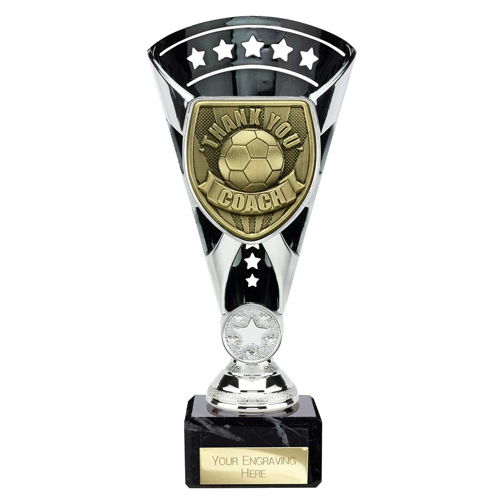 Cobra Star Cup Thank you Coach Silver & Black 210mm
