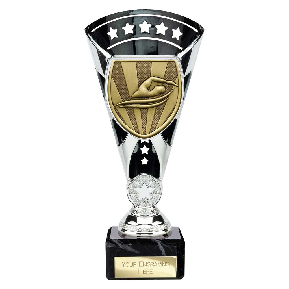 Cobra Star Cup Swimming Silver & Black 210mm