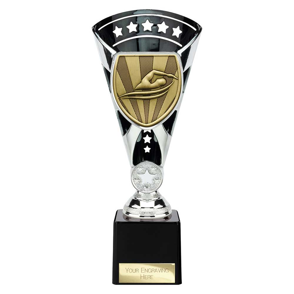 Cobra Star Cup Swimming Silver & Black 230mm