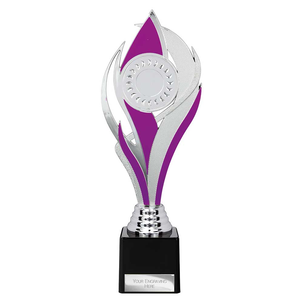 Volcano Trophy Silver & Purple 260mm