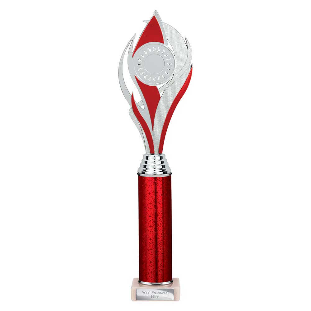 Volcano Multisport Tube Trophy Silver & Red 385mm