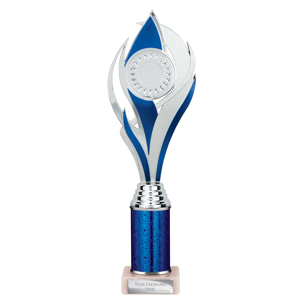 Volcano Multisport Tube Trophy Silver & Blue 310mm