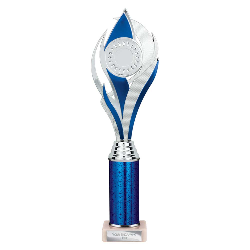 Volcano Multisport Tube Trophy Silver & Blue 335mm