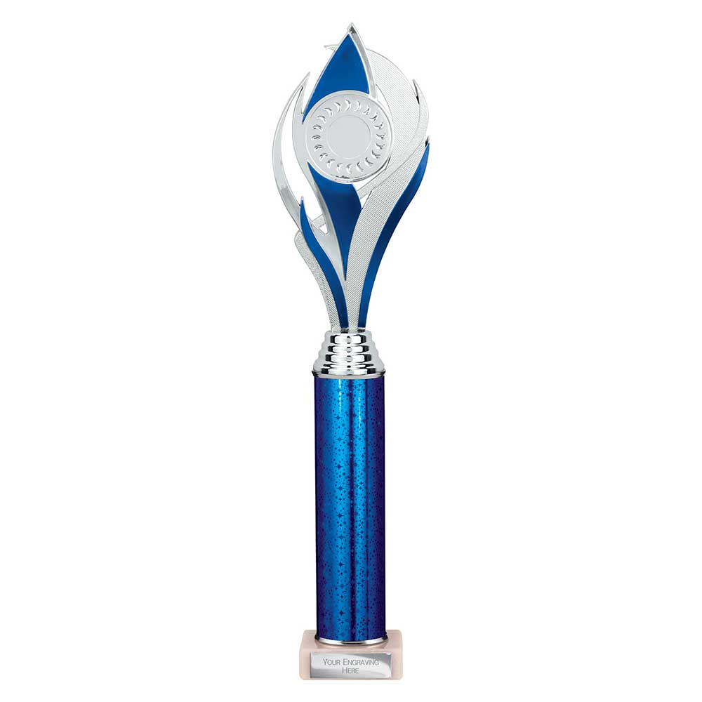Volcano Multisport Tube Trophy Silver & Blue 410mm
