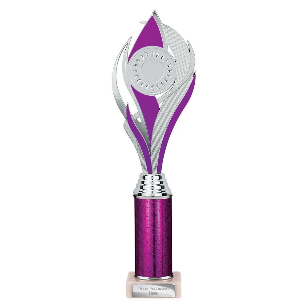 Volcano Multisport Tube Trophy Silver & Purple 335mm