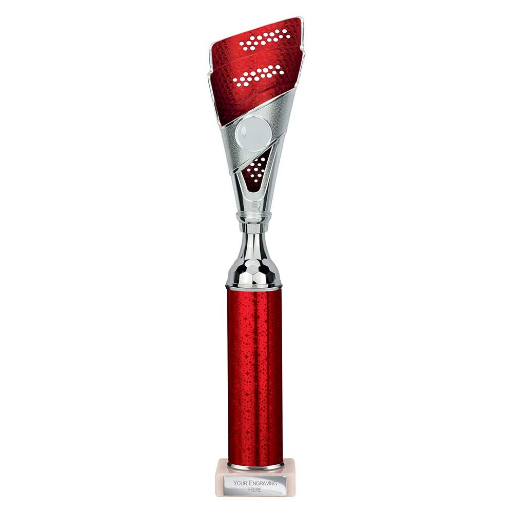 Predator Multisport Tube Trophy Silver & Red 385mm