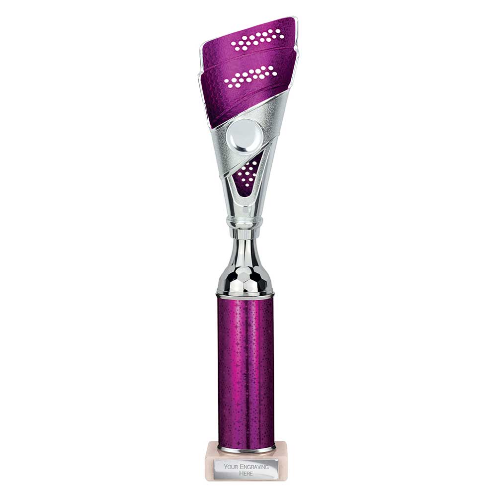 Predator Multisport Tube Trophy Silver & Purple 360mm