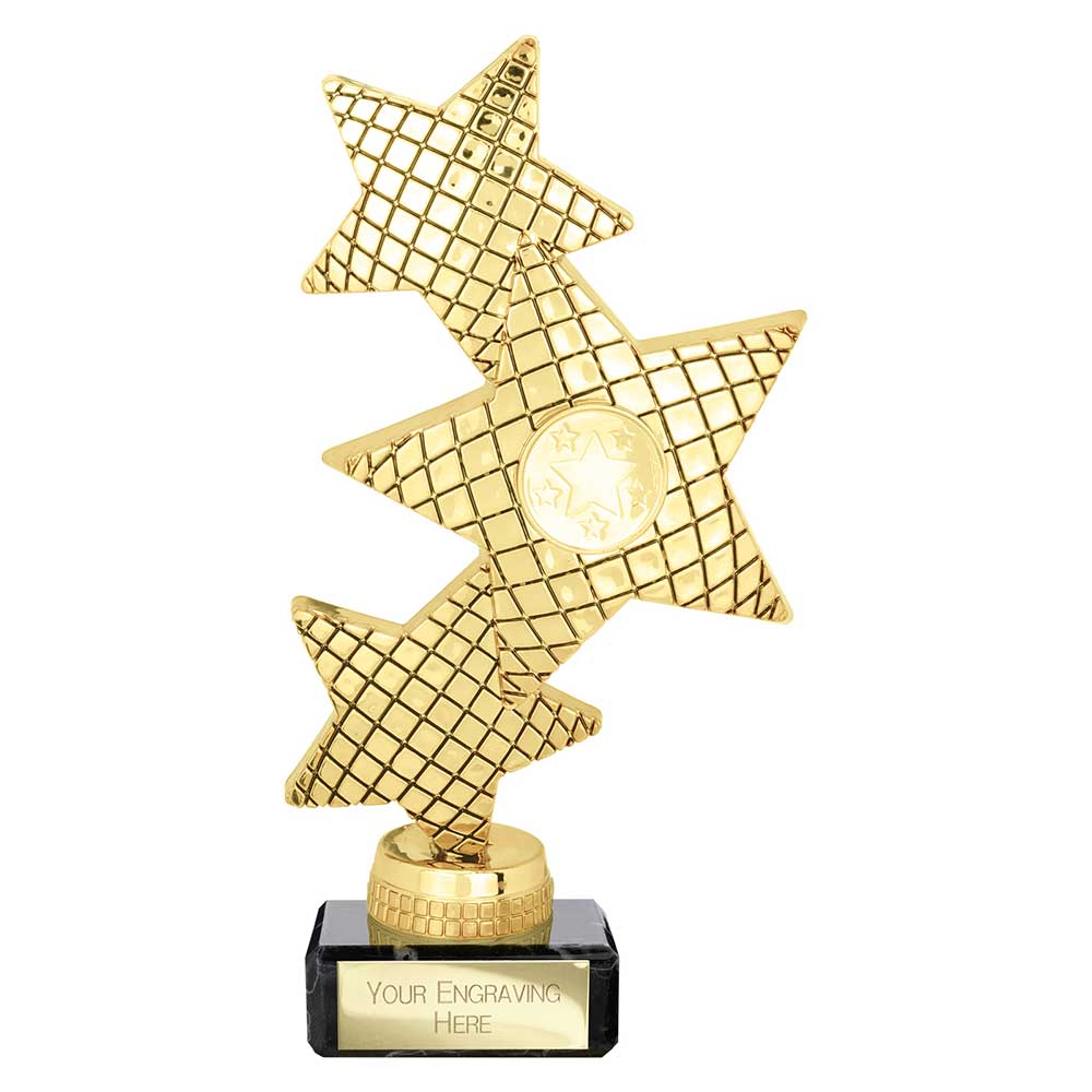 Trinity Star Multisport Plastic Trophy Gold 185mm