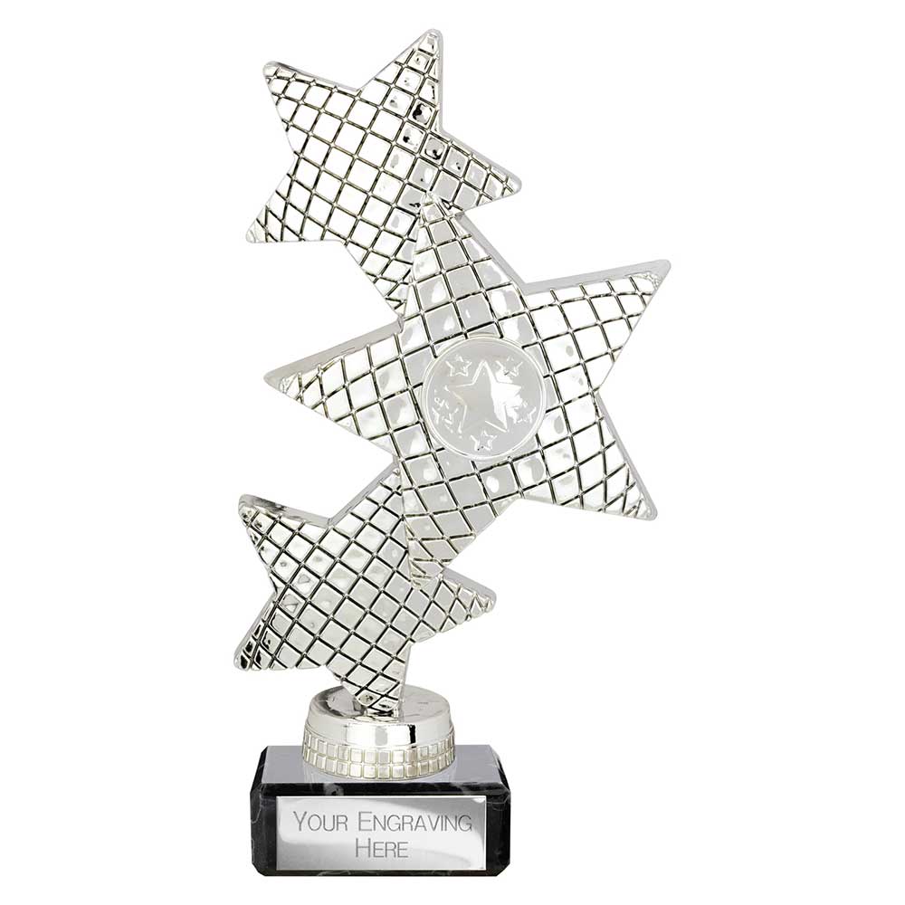Trinity Star Multisport Plastic Trophy Silver 185mm