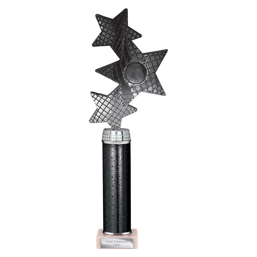 Trinity Star Multisport Tube Trophy Black & Silver 340mm