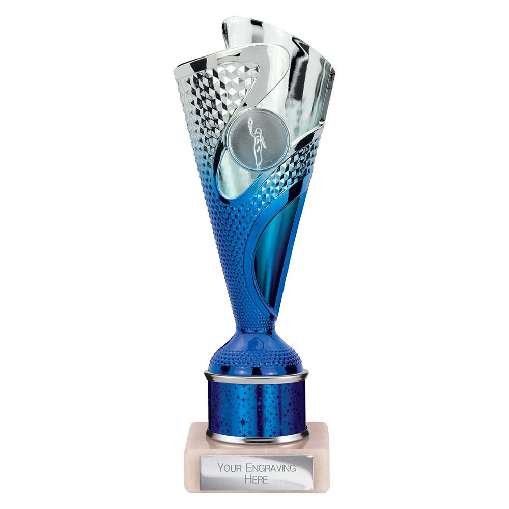 Rodeo Multisport Tube Trophy Silver & Blue 215mm